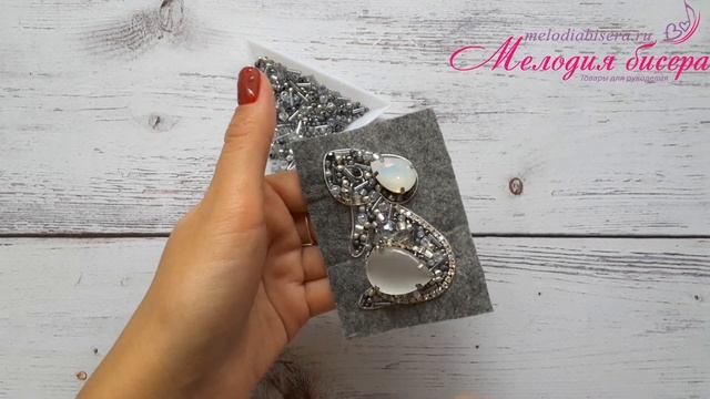 БРОШЬ МЫШКА из БИСЕРА - мастер-класс