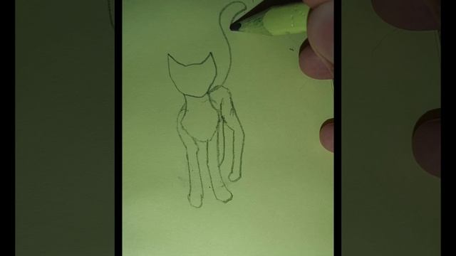 Кошка рисунок маркером смотреть онлайн