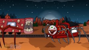 어몽어스 vs TRAIN EATER (TRAIN SCHOOL) | Among Us COLLECTION | KDC Toons AMONG US ANIMATION