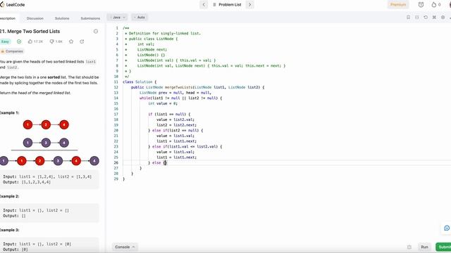 Amazon/Google/Microsoft Phone Interview Question - Merge Two Sorted Lists