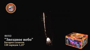 Батарея салютов Звездное небо 1,2"х120 01512
