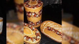 Авторские изделия из бересты ручной работы