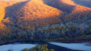 Лозовский район. Чистоводное. Река Кривая и безымянное поле на закате.