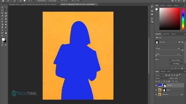 How to Change Background Color in Photoshop 2023 - - 1 Minute Tutorial смотреть онлайн