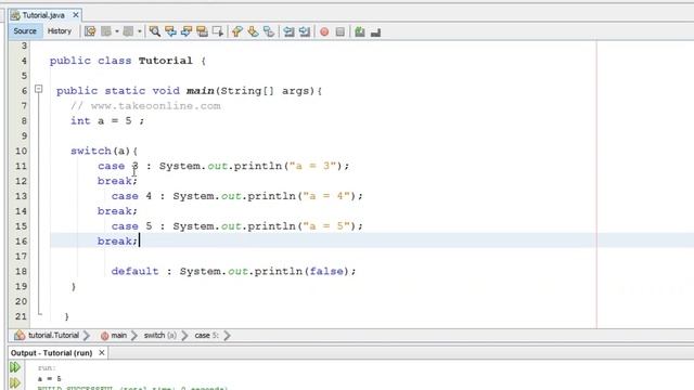java Switch case смотреть онлайн