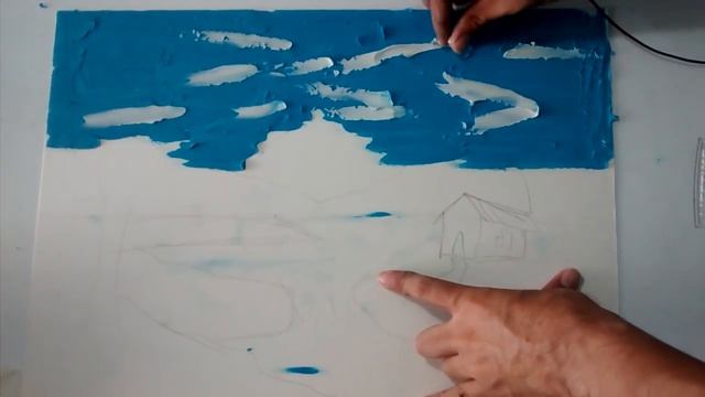 como hacer un paisaje en plastilina 1 el cielo смотреть онлайн