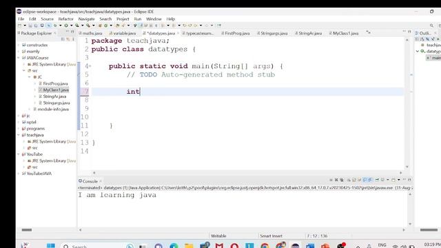 6. JAVA in Tamil| Data types and variables usage |examples |common mistakes in data types &variable смотреть онлайн