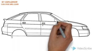 How to Draw a Lada 112 / Как нарисовать Lada 112