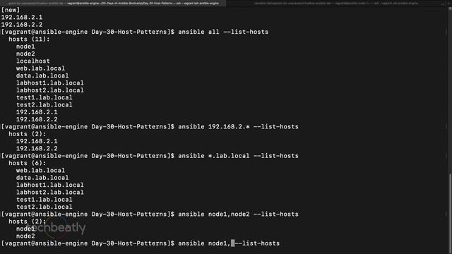 Ansible Host Patterns | techbeatly