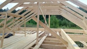 Строительство дома из бруса 200*200, за месяц.