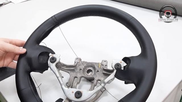 Перетяжка руля Митсубиси Лансер 9 оплеткой "Пермь-рулит" смотреть онлайн
