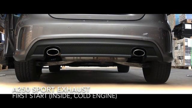 Mercedes A180 with A250 sport exhaust