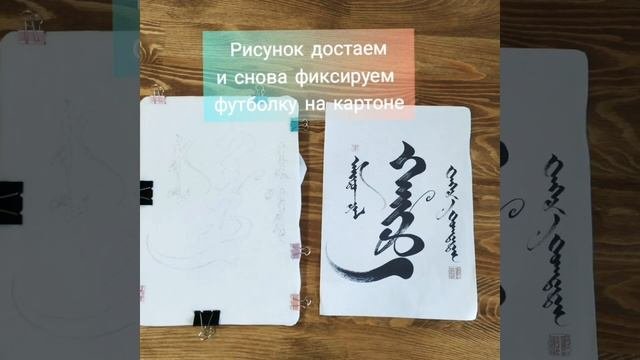 Кастомизация одежды с использованием монгольской каллиграфии.