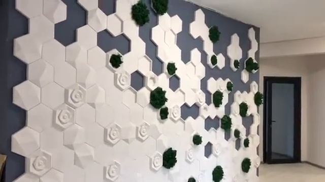 Гипсовые панели с Мхом - 3D панели Gipster Green смотреть онлайн