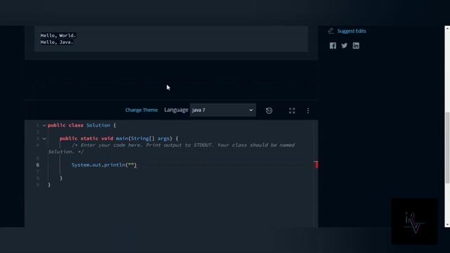 HackerRank-Welcome to Java - Task 1 - With Source Code #RahulVijayan #hackerrank