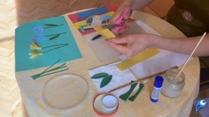 Аппликация "Луговые цветы"