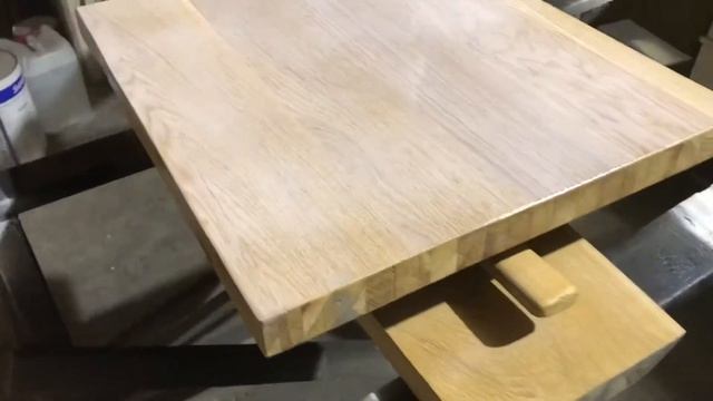 Тест с паркетным лаком Kiilto Opal, наносим на дубовый щит. смотреть онлайн