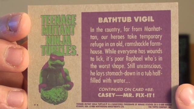 TMNT 1990 Vintage Trading Cards смотреть онлайн