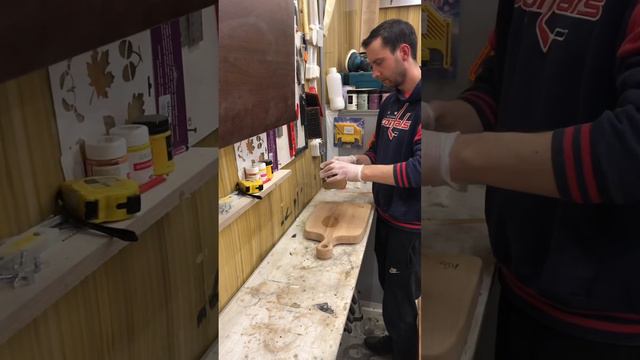 Как сделать разделочную доску из дуба #разделочнаядоска #доскаиздуба #работасдеревом #покрытиемасло