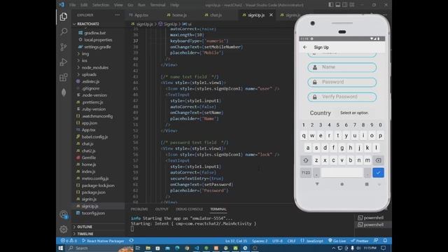 React Native Chat Application | Sign Up page | Java Institute | Hasantha Madushan смотреть онлайн