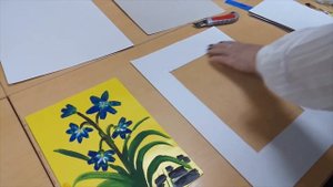 Кружок ИЗО. Паспарту для рисунка своими руками.