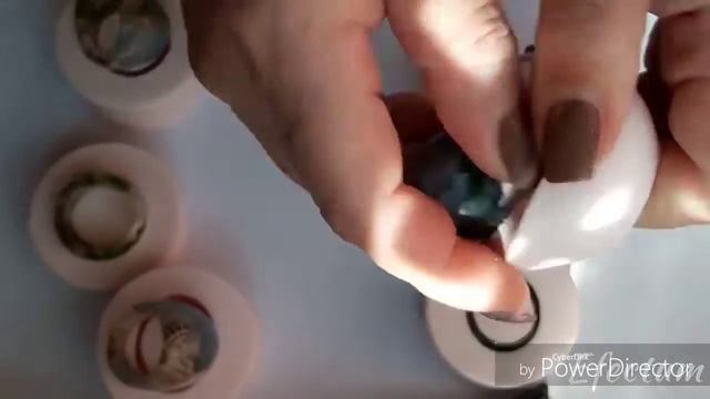Кольца из эпоксидной смолы.