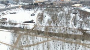 парк возле Серафимовской церкви зима 2019