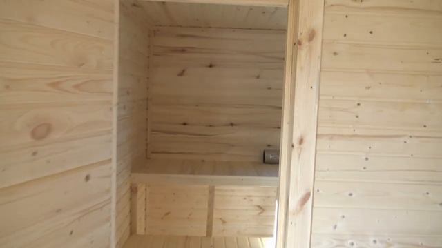 Баня 2.3х7.0м. топка с улицы под ключ "Тосно". Цена в СПб 181 400 руб смотреть онлайн