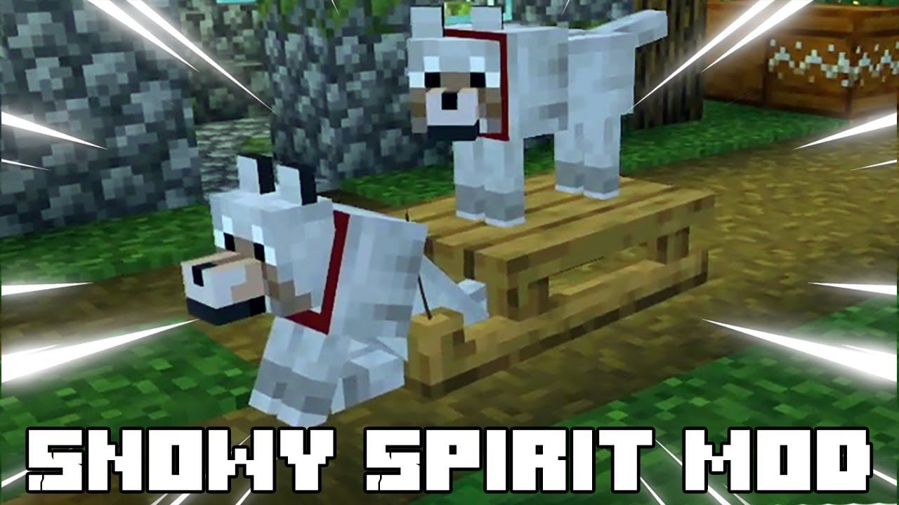 НОВЫЙ ТРАНСПОРТ И ПРАЗДНИЧНЫЕ ДЕКОРАЦИИ В МАЙНКРАФТ! ОБЗОР МОДА Snowy Spirit! смотреть онлайн