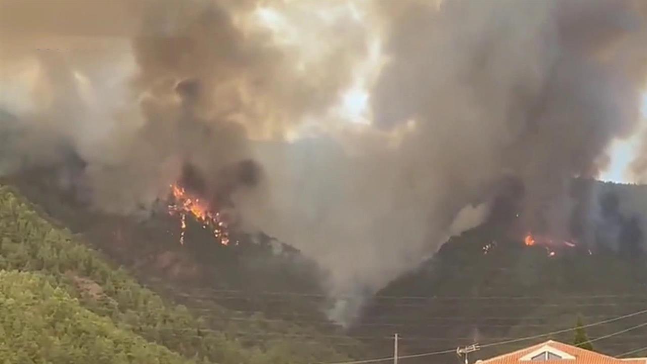 На Канарах природный пожар охватил почти две тысячи гектаров леса