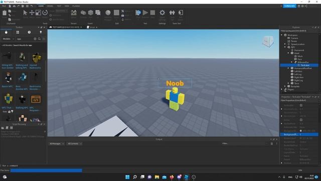 Tuturial по roblox studio- Как сделать текст над головой персанажа!(И также ,как сделать СкролБар) смотреть онлайн
