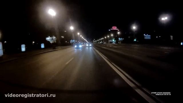 Street Storm CVR-A7620  - Обзор - Пример Видео - Задняя камера - Ночь смотреть онлайн