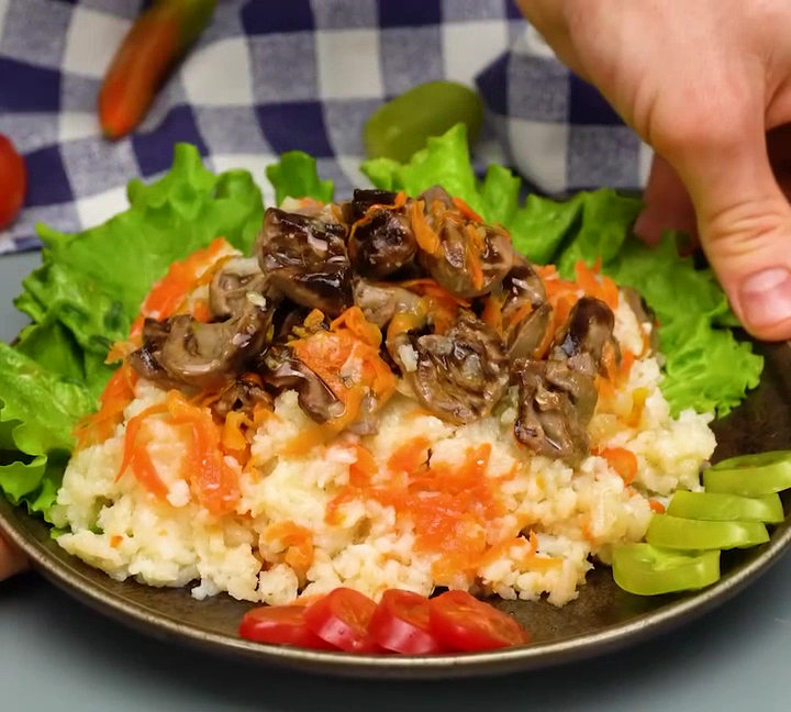 Знаменитый рецепт из куриных сердечек