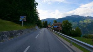 Driving in Switzerland - Walenstadt To Näfels - Walensee - 4K60 Road Trip