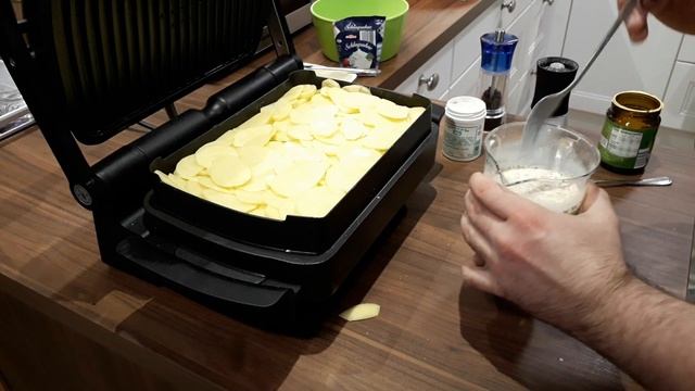 Kartoffelgratin im Tefal OptiGrill plus Snacking&Baking смотреть онлайн
