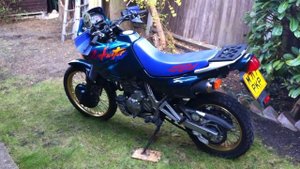 Honda NX650 Dominator 1995 start-up and a walk around view