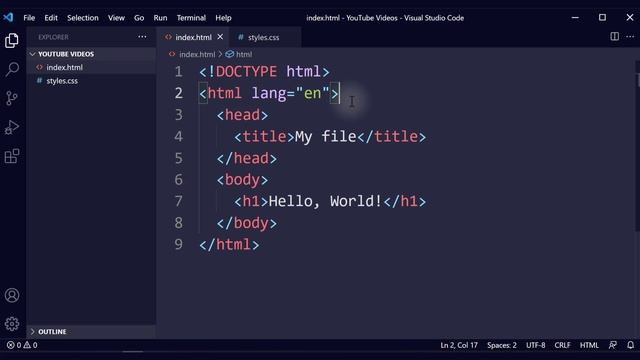 Learn Visual Studio Code - Course for Beginners