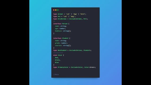 25 Exclude (Type, Keys) in TypeScript