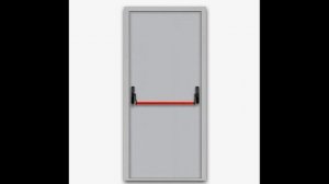 Дверь противопожарная металлическая однопольная с антипаникой EI60