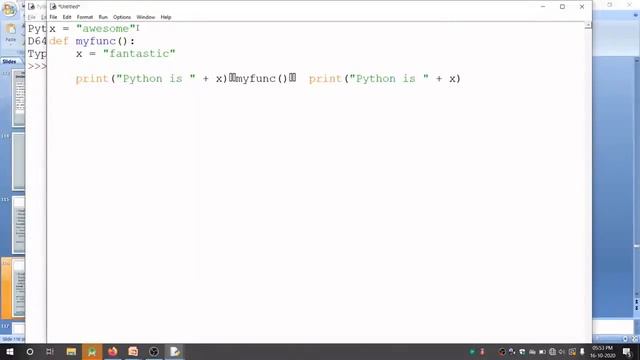 PYTHON session  28 global variables | Global Variables in Python | Global Variables in Python by NJ