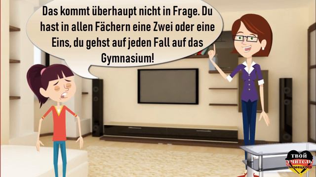 Deutsch Lernen A2. Dialog - Schule In Deutschland.