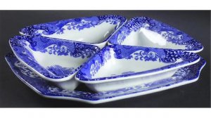 Spode blue italian china - blue white italian