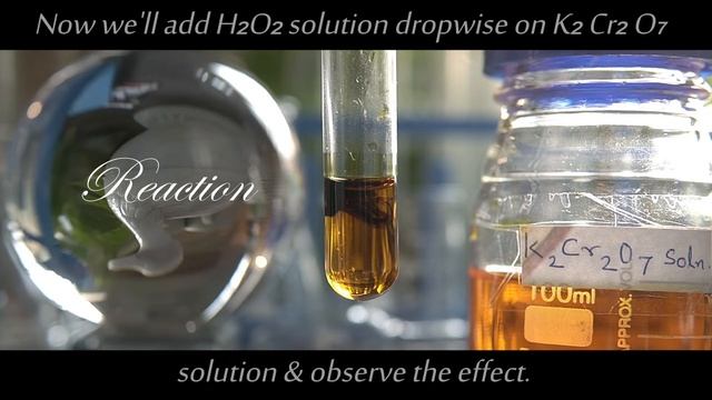 Redox reaction of K2Cr2O7 + H2O2 | Reducing property of H2O2 смотреть онлайн