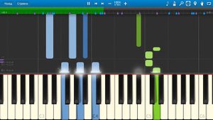 Dan Balan - Лишь до утра (на пианино Synthesia)