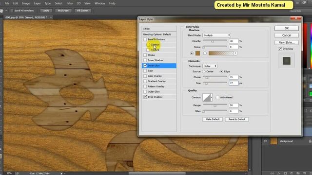 How to create Wood Effect in photoshop смотреть онлайн