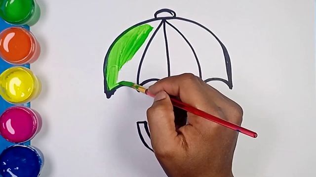 Bolalar uchun soyabon rasm chizish / Drawing Umbrella for Children / Рисование зонтик для детей смотреть онлайн