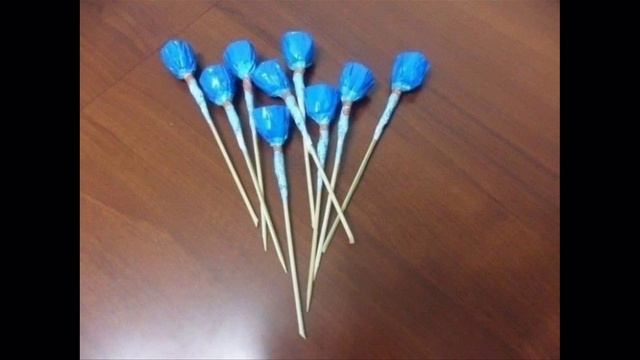 Корзинка с астрами из конфет смотреть онлайн