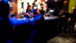 Justin "dancing" in Edinburgh