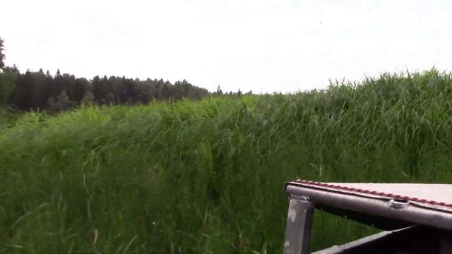 Болотоход 35 л.с. извилистое русло.
