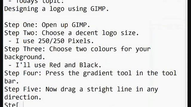 How To Make A Simple Logo Using GIMP. смотреть онлайн
